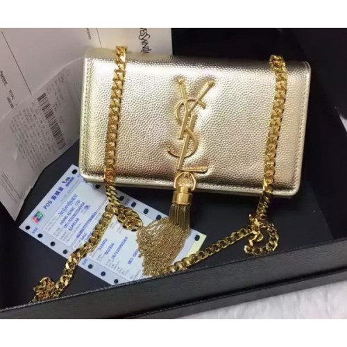 Borsa a tracolla a tracolla Yves Saint Laurent Y9012 oro