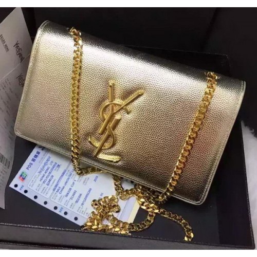 Borsa a tracolla a tracolla Yves Saint Laurent Y9014 oro