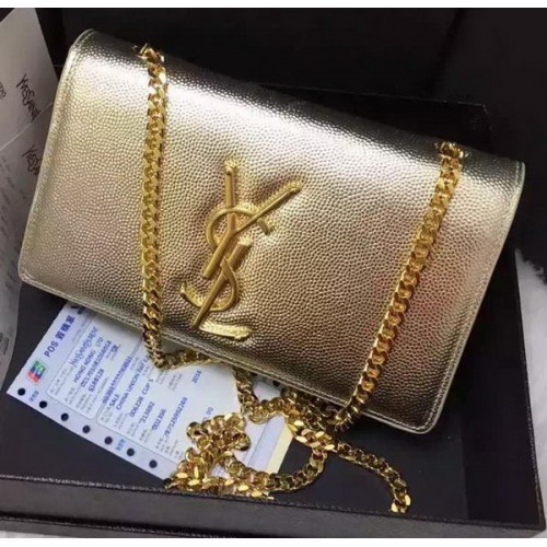 Borsa a tracolla a tracolla Yves Saint Laurent Y9015 oro