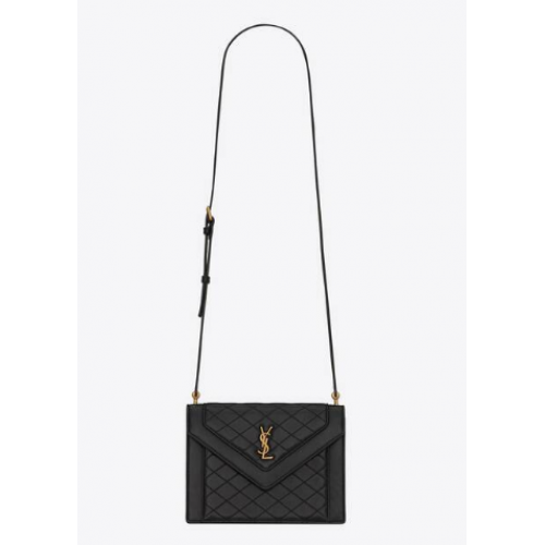 Yves Saint Laurent GABY MINI SATCHEL IN PELLE DI AGNELLO TRAPUNTATA 6855741 nero