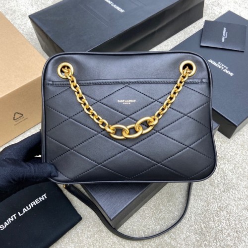 Yves Saint Laurent GABY SATCHEL IN PELLE DI AGNELLO TRAPUNTATA 669308 nero