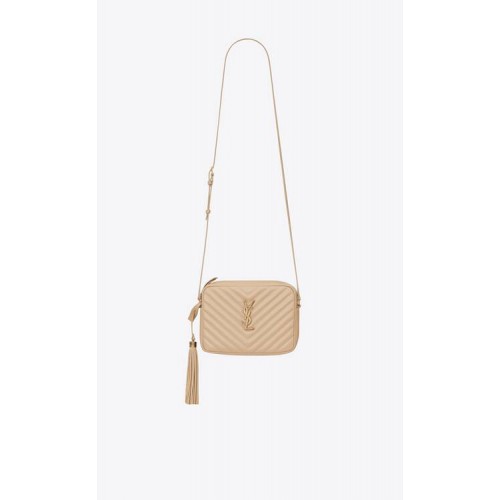 Yves Saint Laurent LOU CAMERA BAG IN PELLE TRAPUNTATA 612544 AVORIO NATURALE