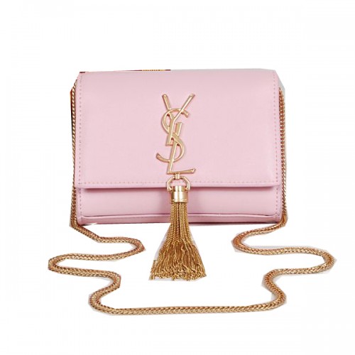 Borsa a tracolla a tracolla MINI Monogramme Yves Saint Laurent rosa chiaro