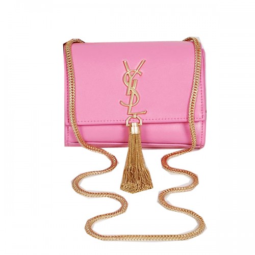 Borsa a tracolla a tracolla MINI Monogramme Yves Saint Laurent rosa