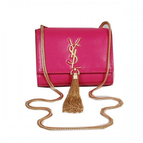 Yves Saint Laurent MINI Monogramme Borsa a tracolla a tracolla Rosa