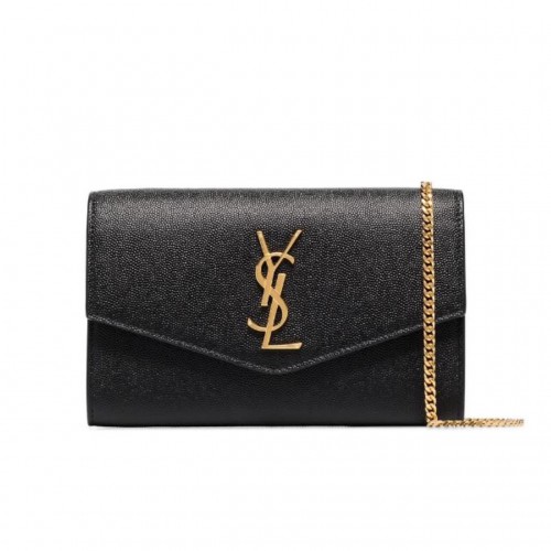 Borsa a tracolla Yves Saint Laurent Monogramme in pelle di vitello 35961 Nera
