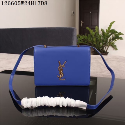 Borsa a tracolla a tracolla Monogramme Yves Saint Laurent 126605 blu