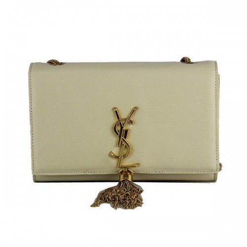 Borsa a tracolla a tracolla Monogramme Yves Saint Laurent 66016 OffWhite