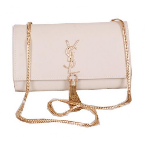 Yves Saint Laurent Monogramme Borsa a tracolla a tracolla Y7130 OffWhite
