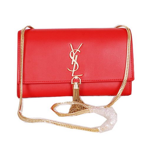 Borsa a tracolla a tracolla Yves Saint Laurent Monogramme Y7130 rossa