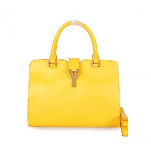 Yves Saint Laurent Piccola Borsa Cabas Chyc In Clafskin YSL8336 Giallo
