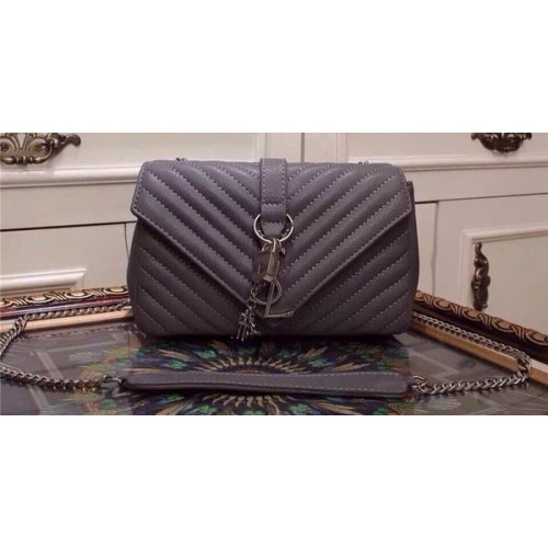 Yves Saint Laurent Small Classic Monogramme Flap Bag Y20167 Grigio