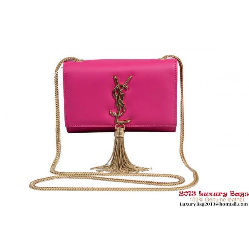 Borsa a tracolla piccola con monogramma Yves Saint Laurent 1834B rosa
