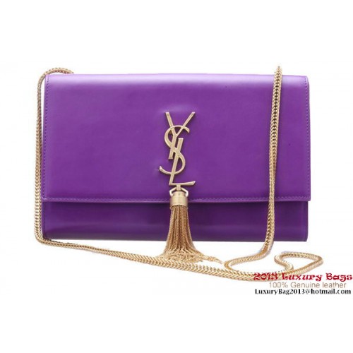 Borsa a tracolla Yves Saint Laurent Small Monogramme Cross-body Y042 Viola