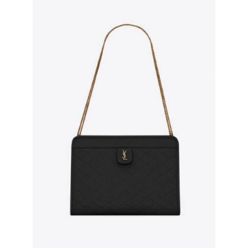 Yves Saint Laurent POCHETTE NEONATA VICTOIRE IN PELLE Y357361 nera