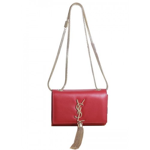 Yves Saint Laurent mini Monogramme Borsa a tracolla a tracolla 5478 Rossa