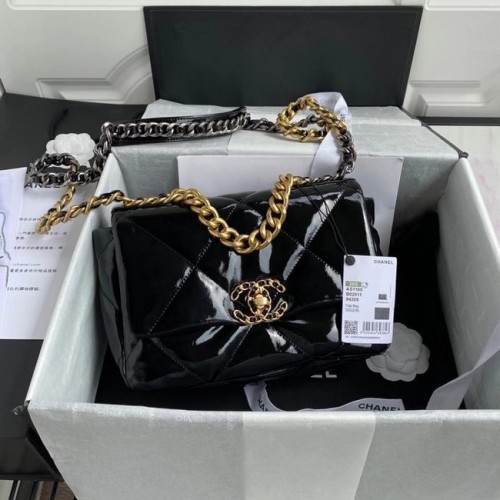 borsa con patta chanel 19 AS1160 nera