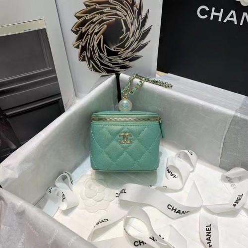 chanel piccolo vanity con catena AP2118 Verde