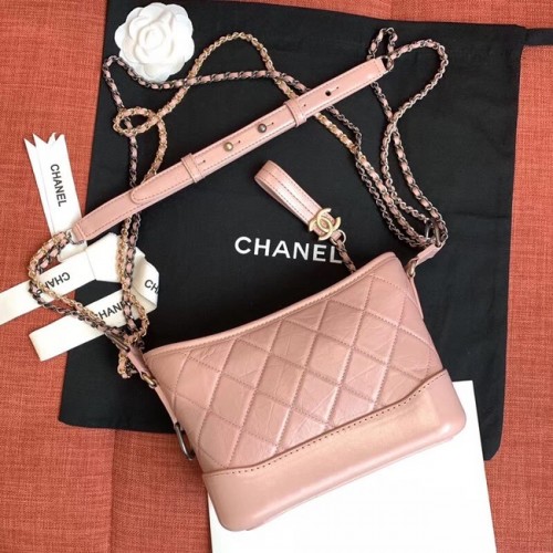 chanel gabrielle piccola borsa hobo A91810 rosa chiaro