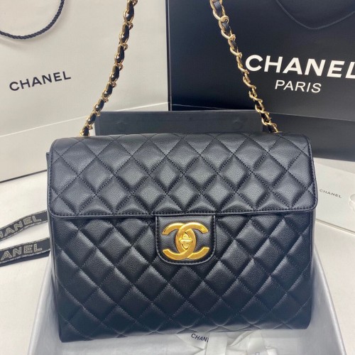 borsa chanel grande con patta 2355 nera