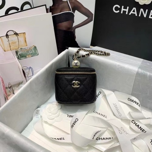 chanel piccolo vanity con catena AP2118 nero