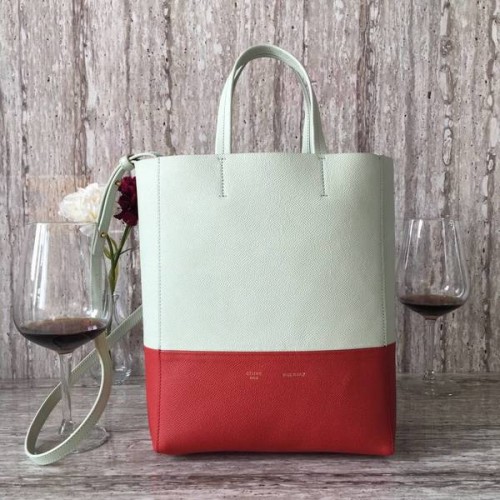 Celine Cabas Phantom Borse in pelle di vitello C2204 grigio e rosso