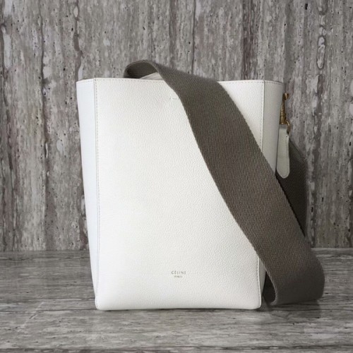 Celine Cabas Phantom Borse Lichee Modello Pelle 77426 Bianco