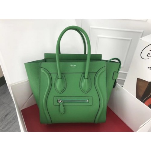 Celine Luggage Micro Tote Bag Pelle originale CLY33081M Verde