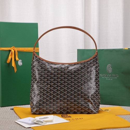 Borsa hobo in pelle di vitello Goyard G9983 marrone