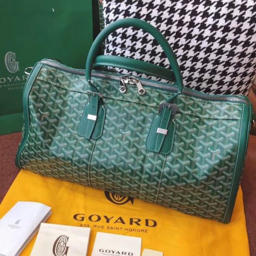 Borsa da viaggio Goyard Canvas 6958 verde
