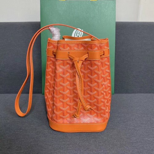 Borsa Goyard petit flot con coulisse G6959 arancione