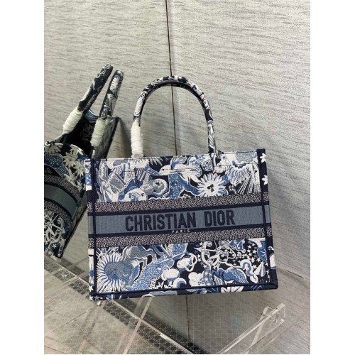 BORSA A LIBRO DIOR MEDIA Latte D-Constellation Ricamo M1296ZRUV-2