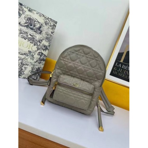 ZAINO DIOR PICCOLO Cannage Agnello M9222U grigio chiaro