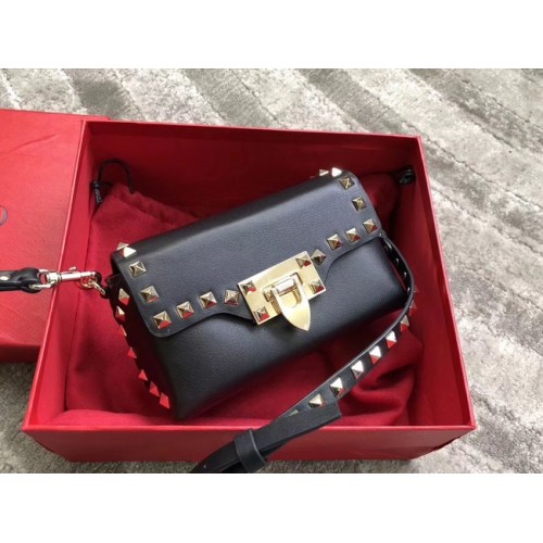 Borsa a tracolla VALENTINO Rockstud in pelle 04235 nera