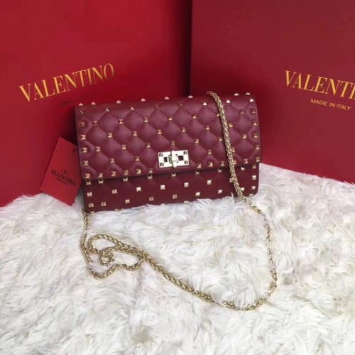 Borsa a tracolla Valentino Original in pelle 38020 Vino